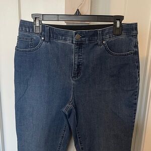 Chico's Dark Blue Straight Leg Jeans